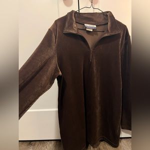 Vintage | Brown Corduroy Quarter Zip